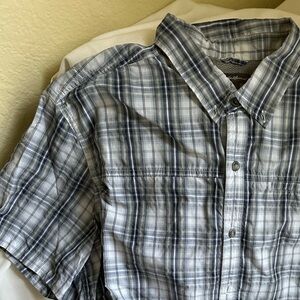 Eddy Bauer shirt sleeve plaid